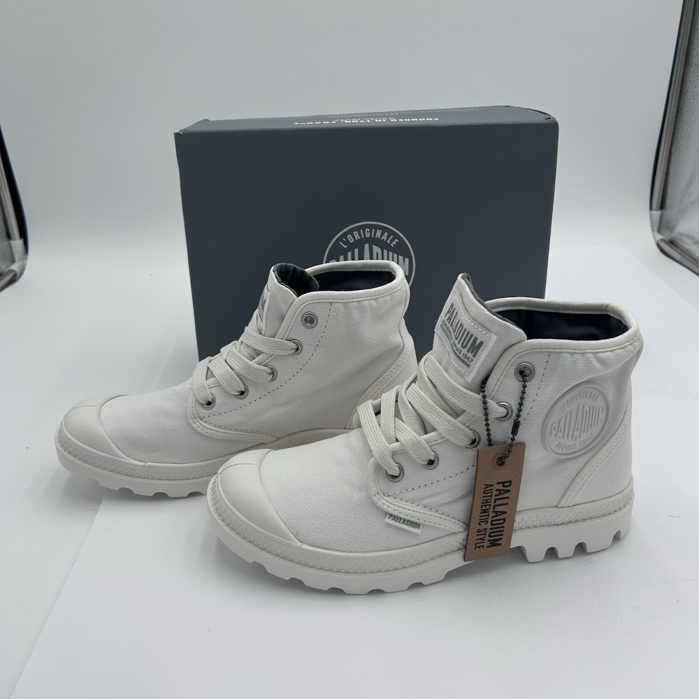 Palladium Boot Pampa Hi Women's /Unisex Size 6M  (EU 37) Original Star White